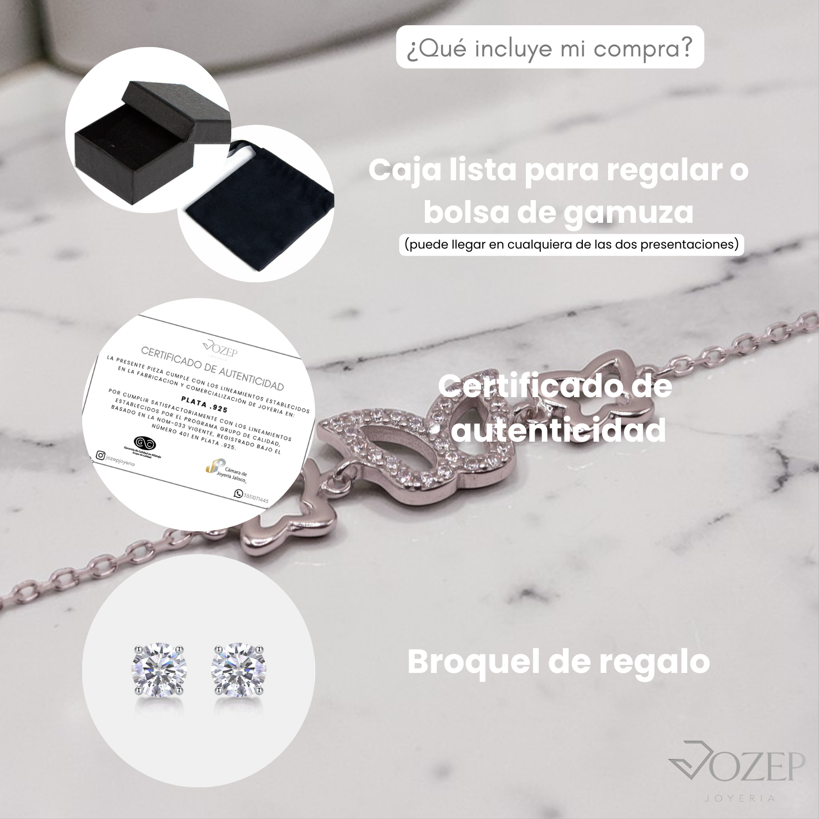 Pulsera mariposa de plata .925 | Jozep Joyería