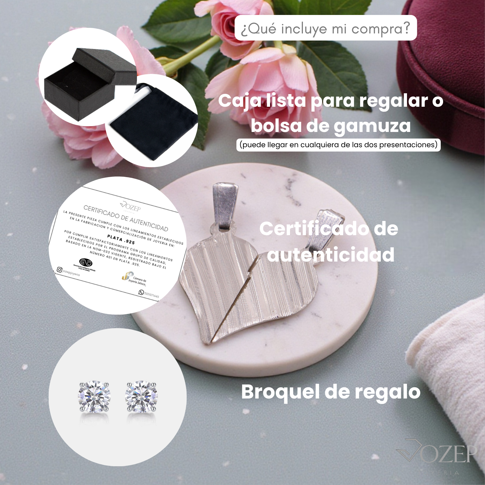 Dije Para Parejas Corazón Con Lineas