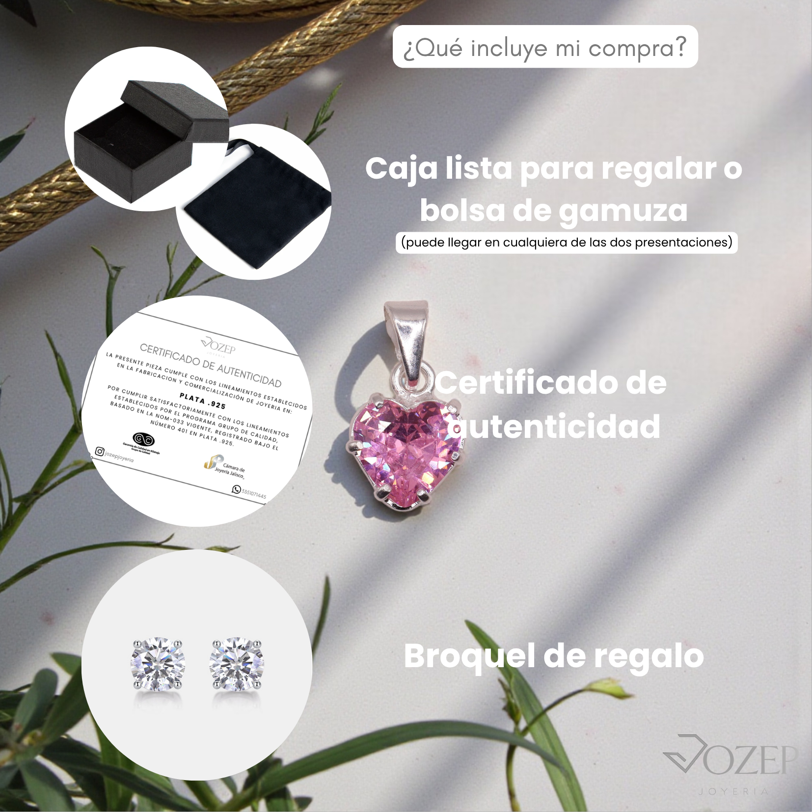 Dije Corazón Mini Rosa