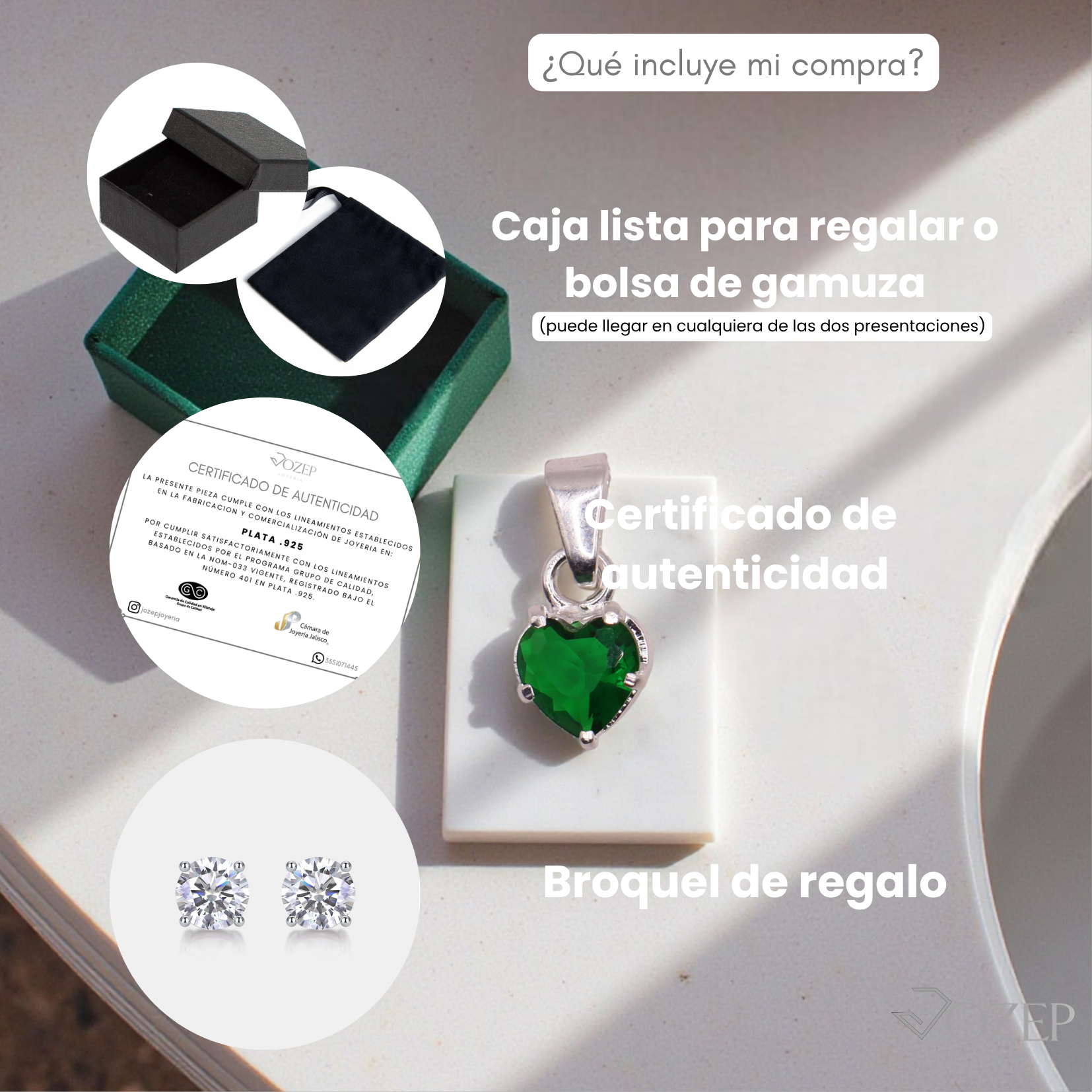 Dije Corazón Mini Verde