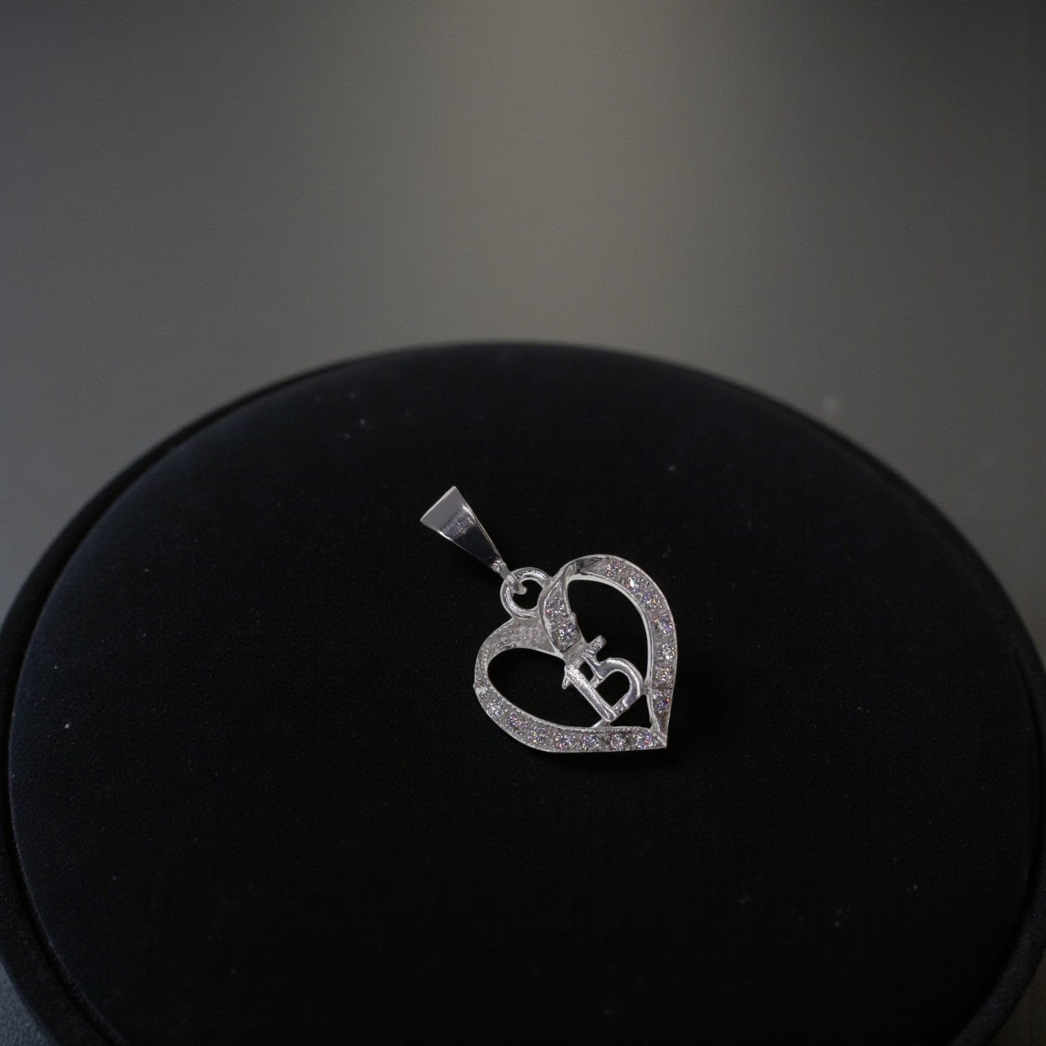 Dije 15 Años Circonia Blanca + Cadena en Plata .925