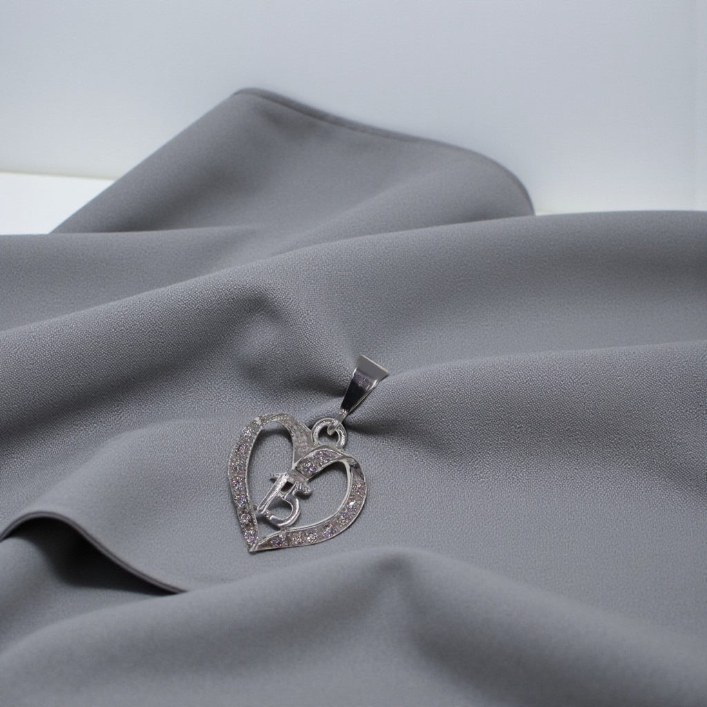 Dije 15 Años Circonia Blanca + Cadena en Plata .925