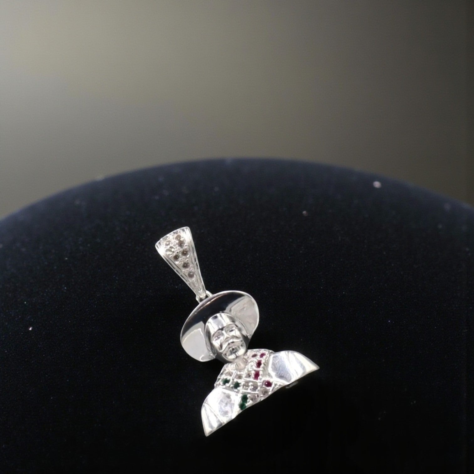 Dije De Pancho Villa + Cadena en Plata .925