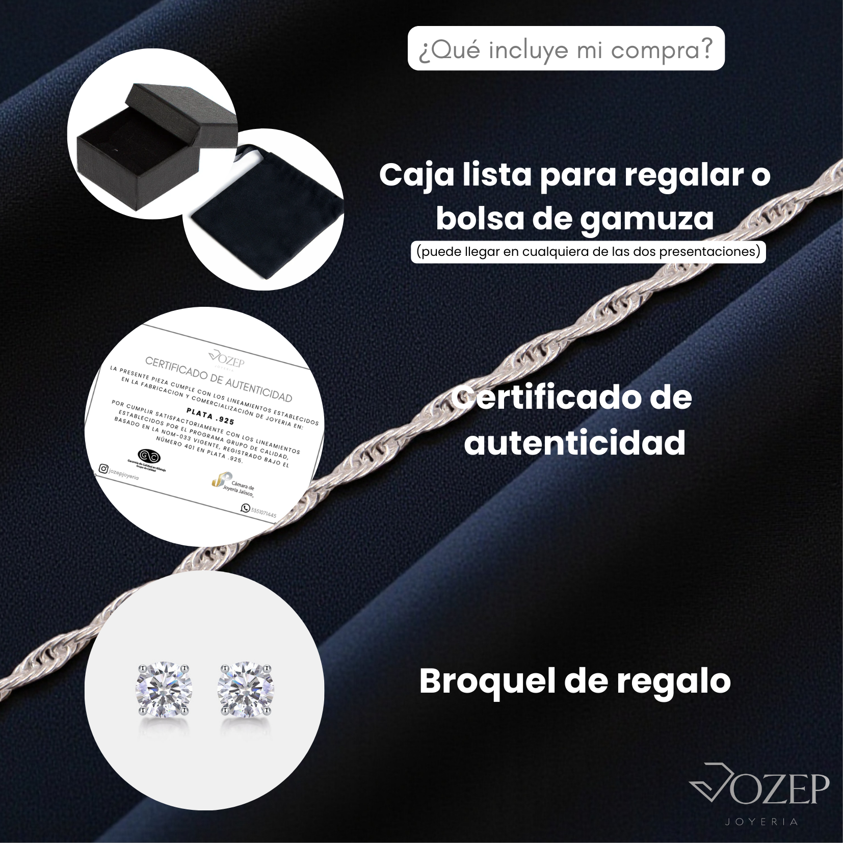 Pulsera Torzal Plata .925 |  18 Cm