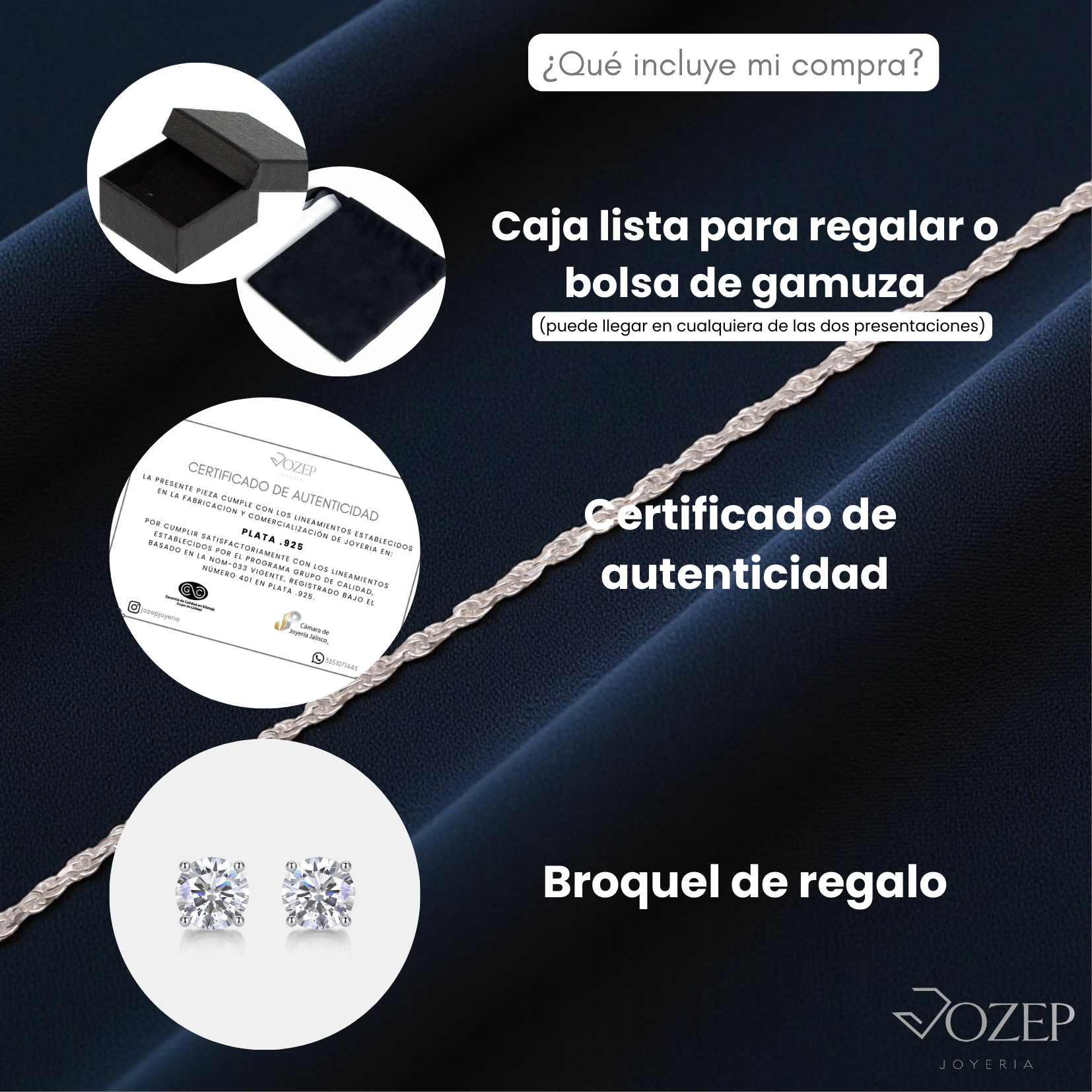 Pulsera Torzal Plata .925 |  18 Cm