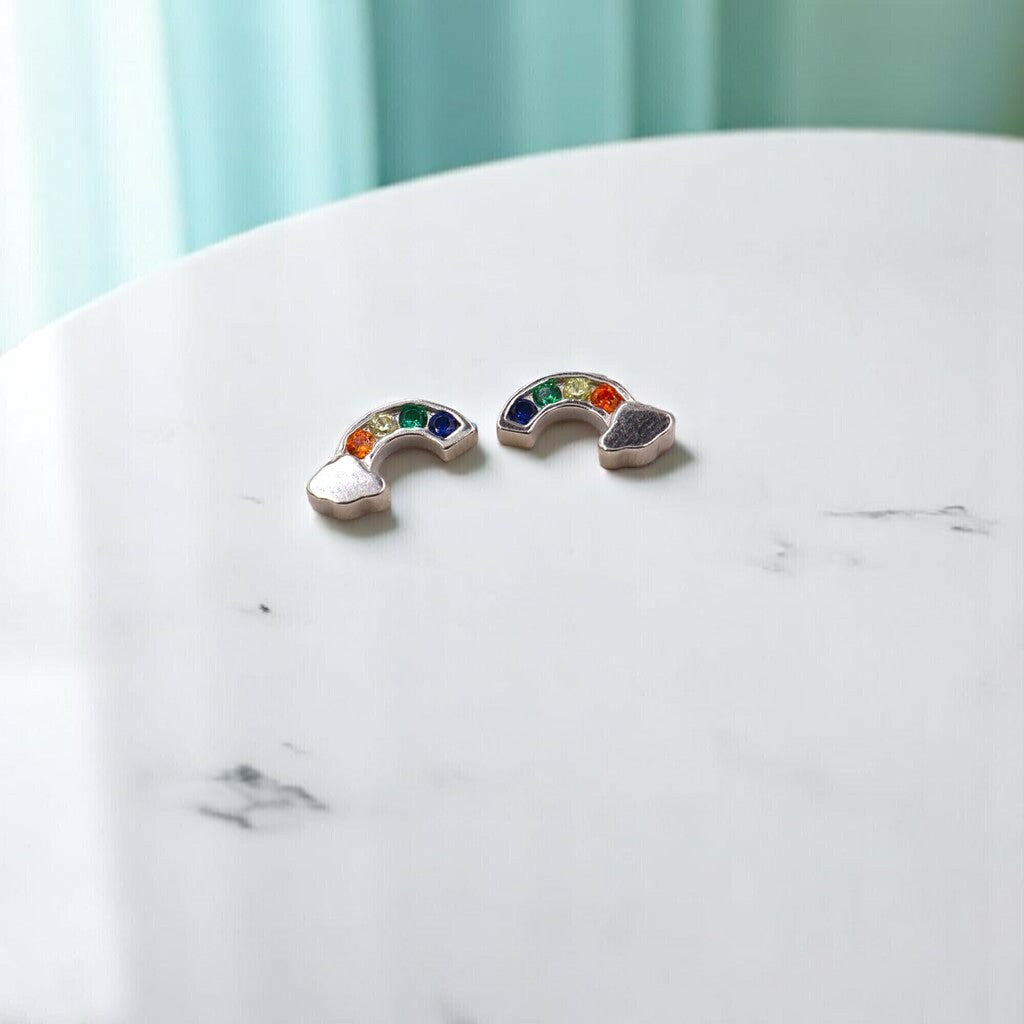 Broquel Arcoiris de Plata .925