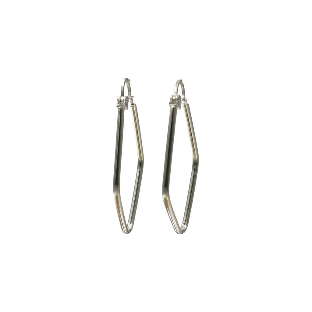 Arracadas Rombo de Plata .925