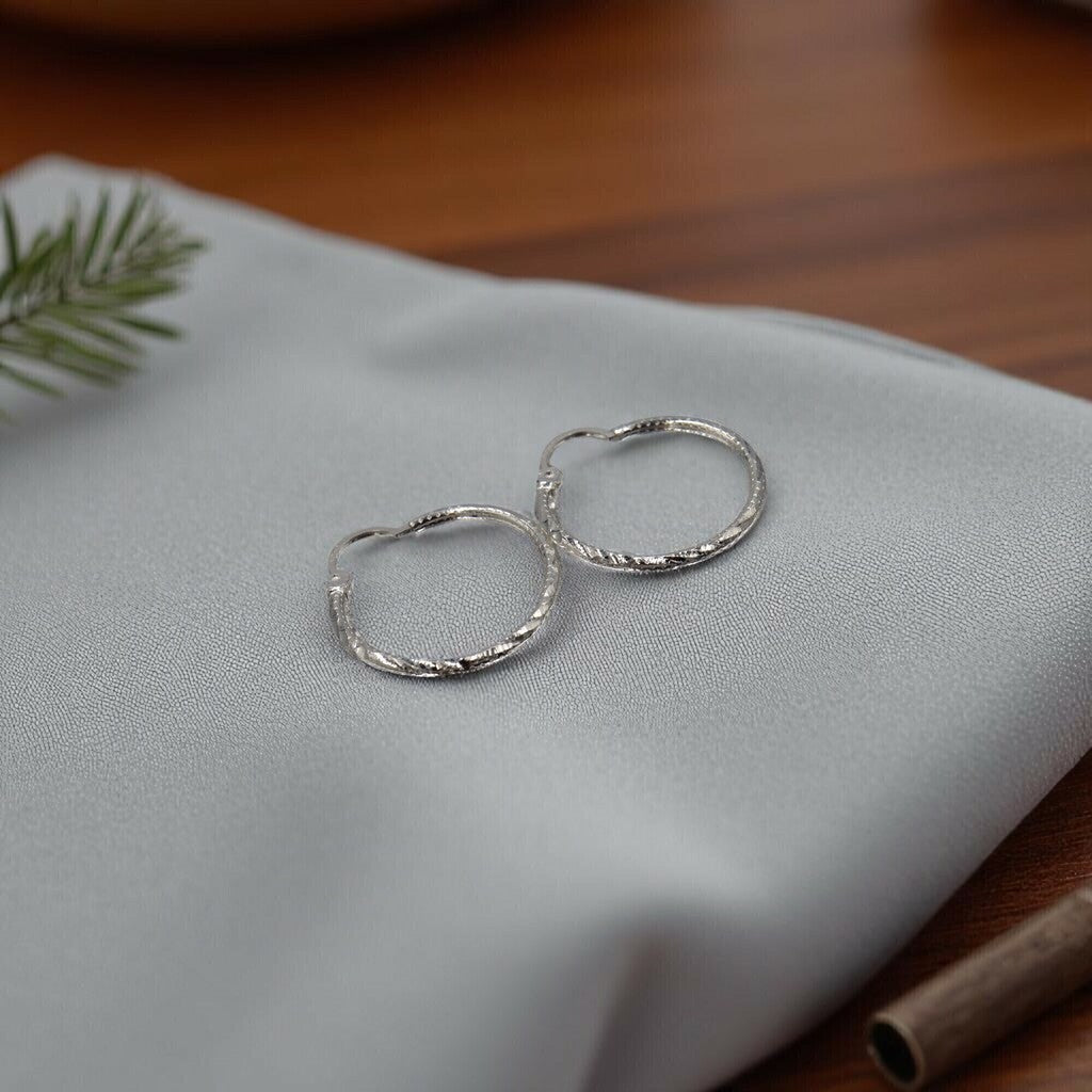 Arracadas Trenza de Plata .925