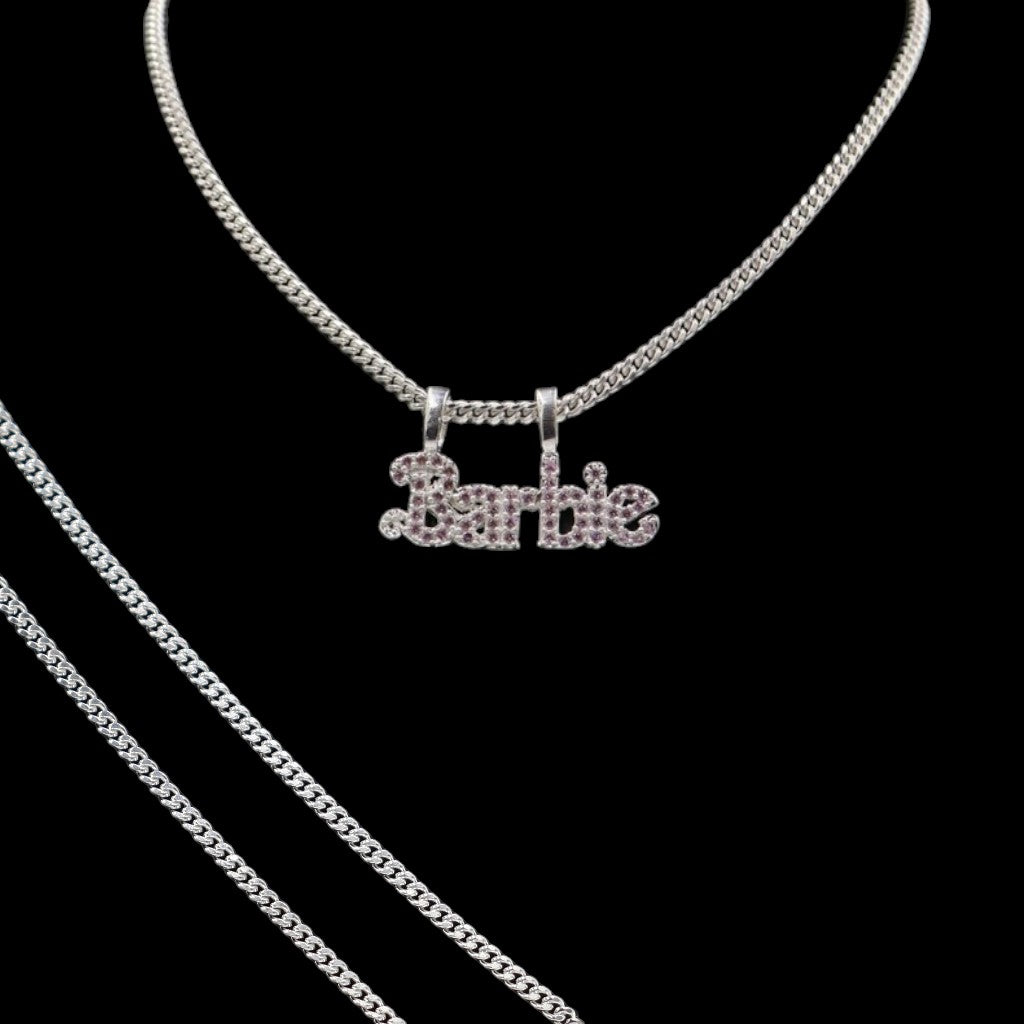 Dije De Barbie + Cadena De Plata .925 - Jozep Joyería