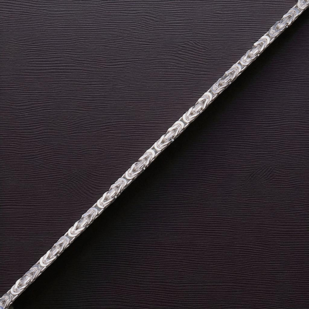 Pulso Bizantino De Plata .925 21 cm