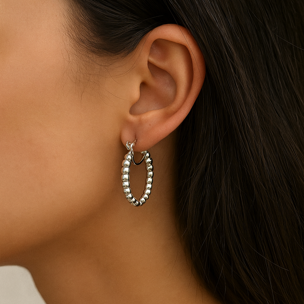 Arracadas Bolitas de Plata .925