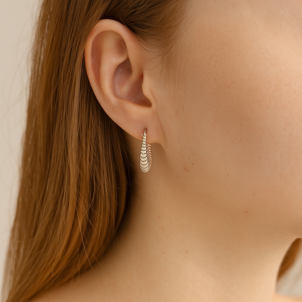 Arracadas De Canasta de Plata .925