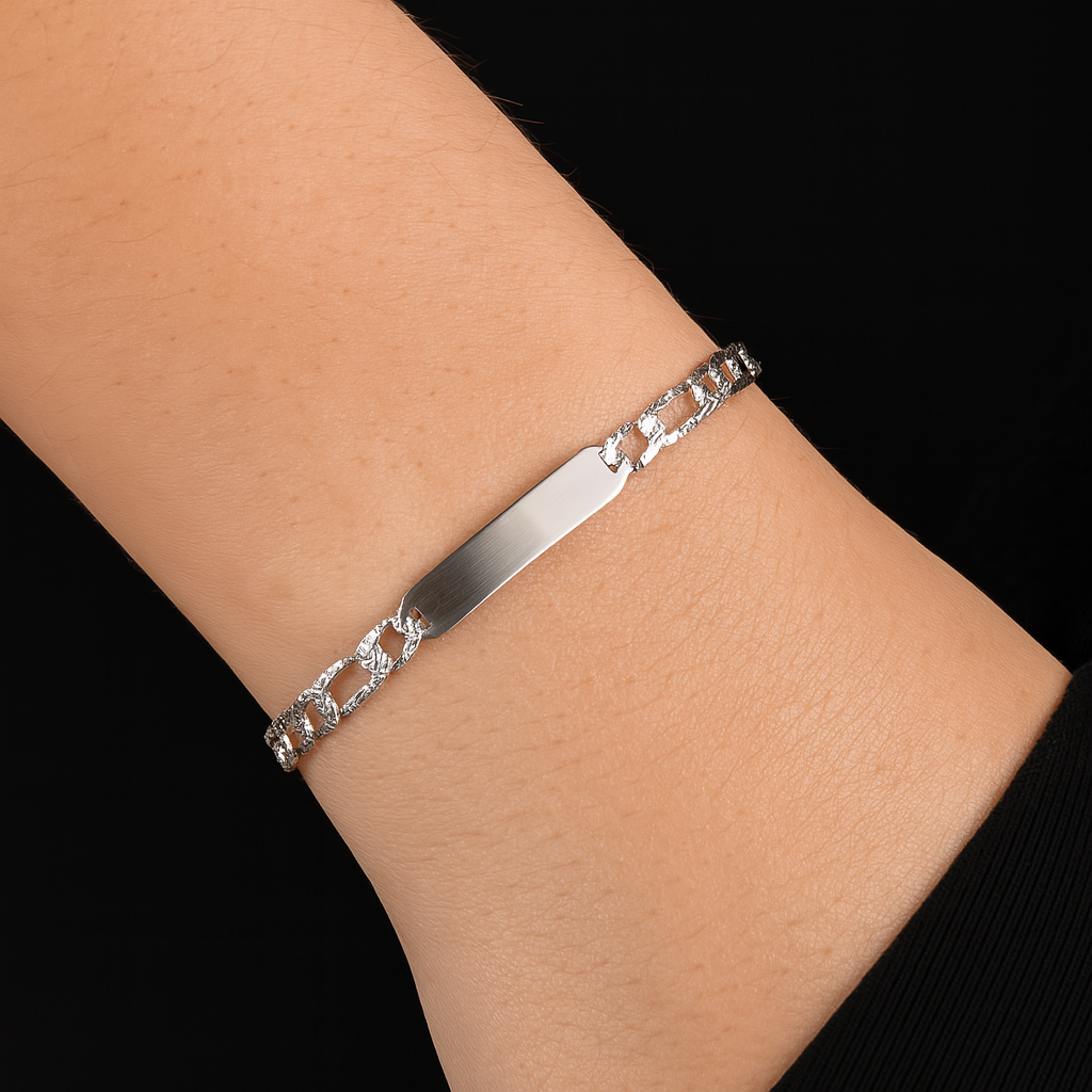 Esclava Cartier Diamantada De Plata .925 17.5 cm