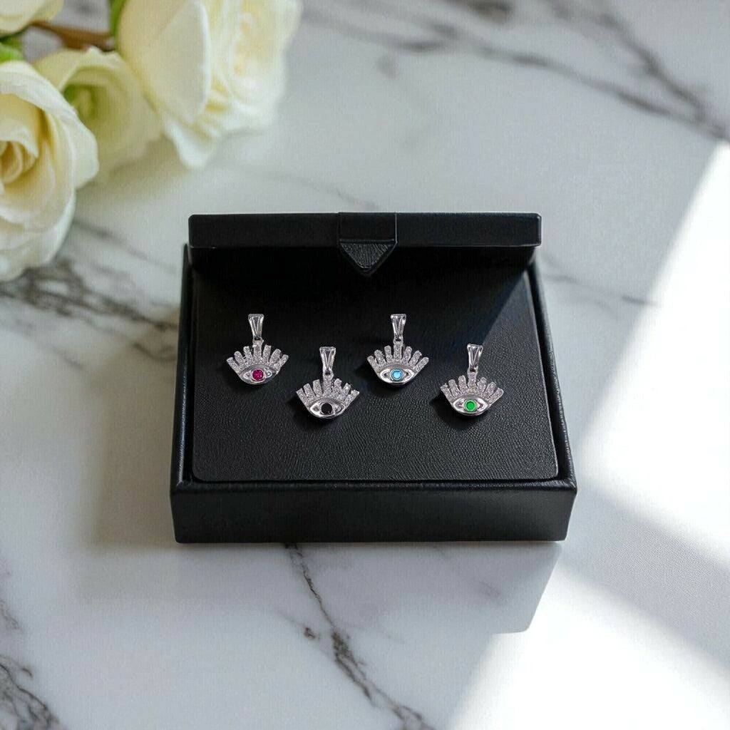 Dije Ojo + Cadena en Plata .925