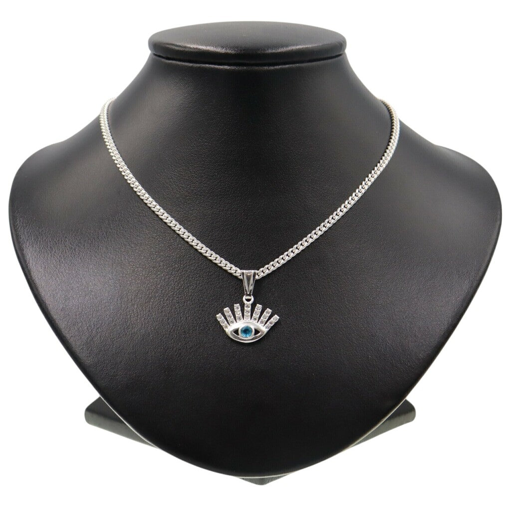 Dije Ojo + Cadena en Plata .925