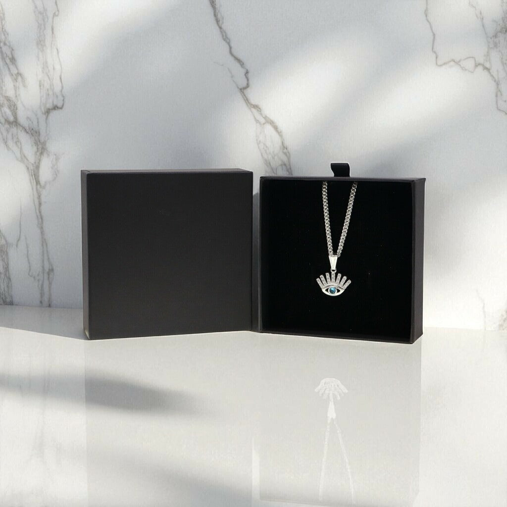 Dije Ojo + Cadena en Plata .925