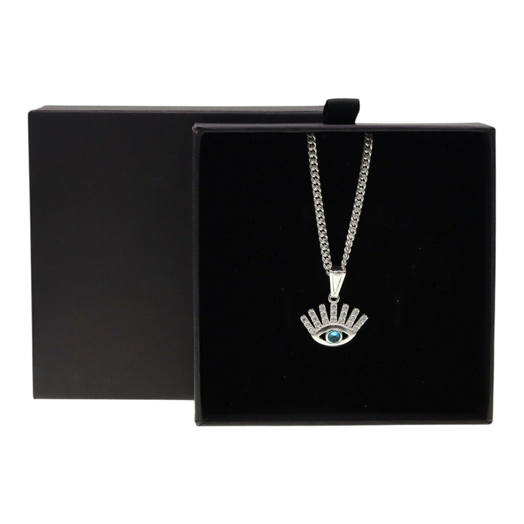 Dije Ojo + Cadena en Plata .925