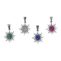 Dije Sol + Cadena en Plata .925