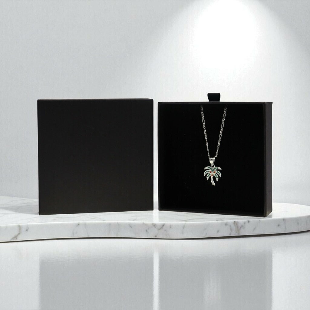 Dije Palmera + Cadena en Plata .925