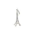 Dije Torre Eiffel Grande + Cadena en Plata .925