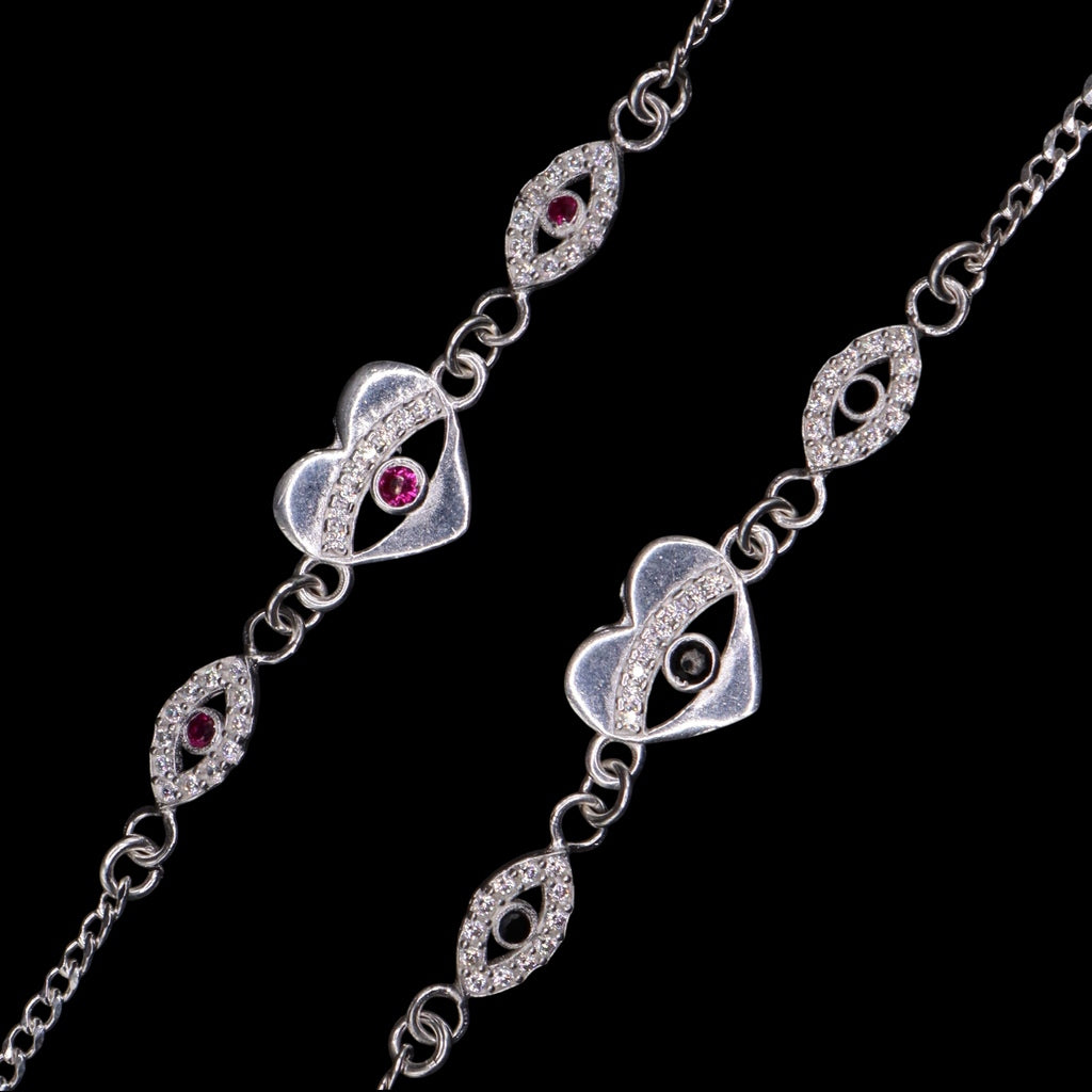 Pulso De Plata .925 De Corazon