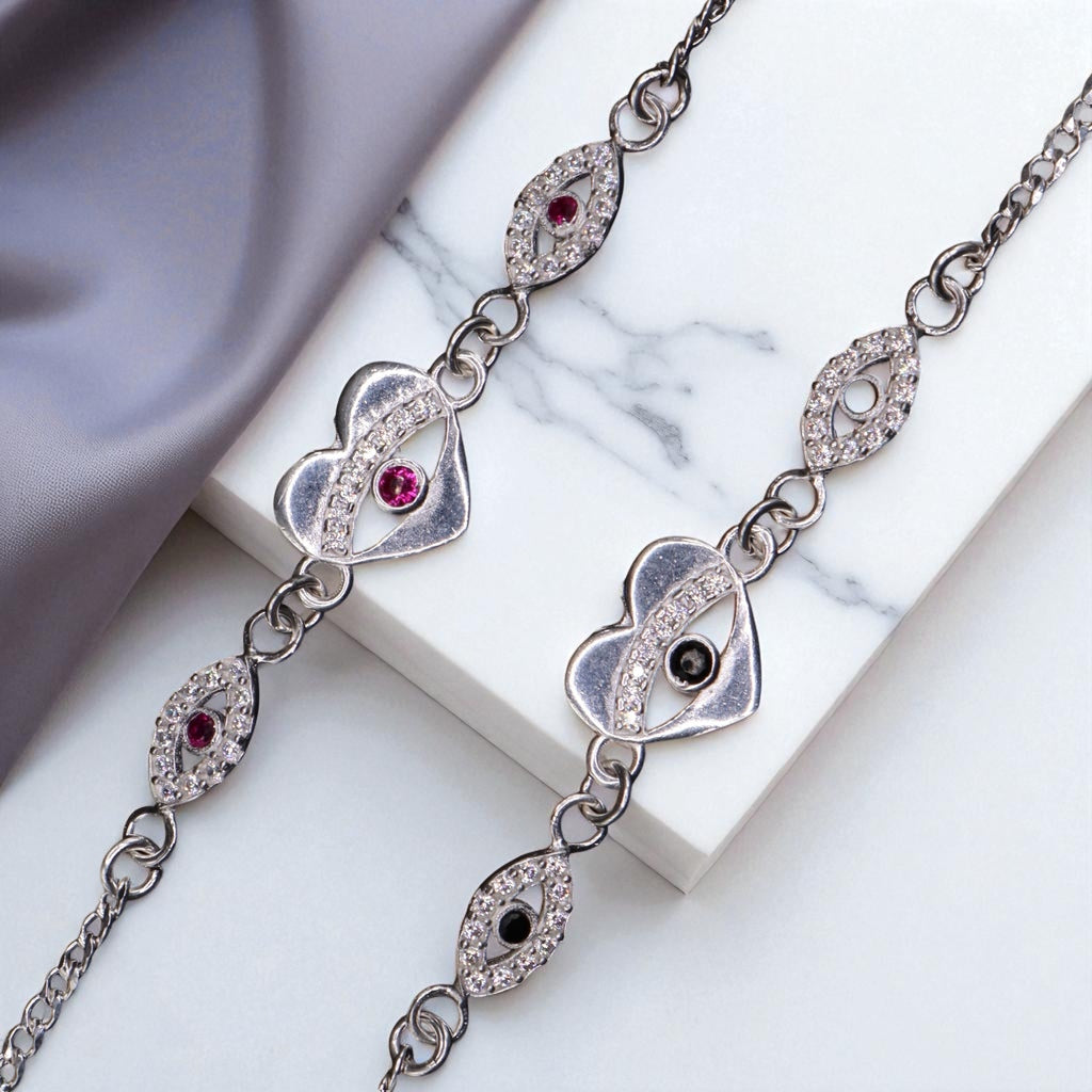 Pulso De Plata .925 De Corazon