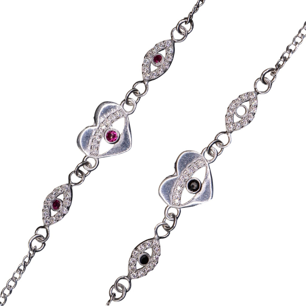 Pulso De Plata .925 De Corazon