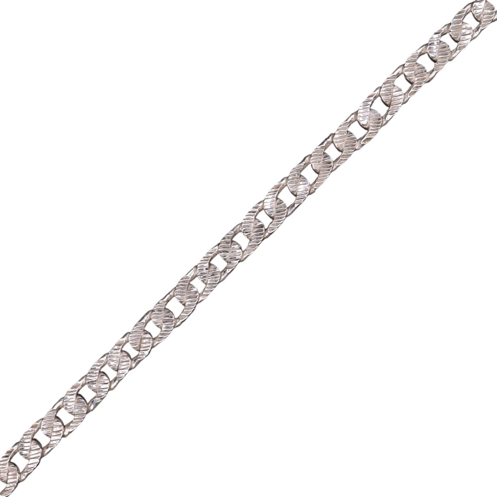 Pulso De Plata .925 Cartier Diamantada 20 cm