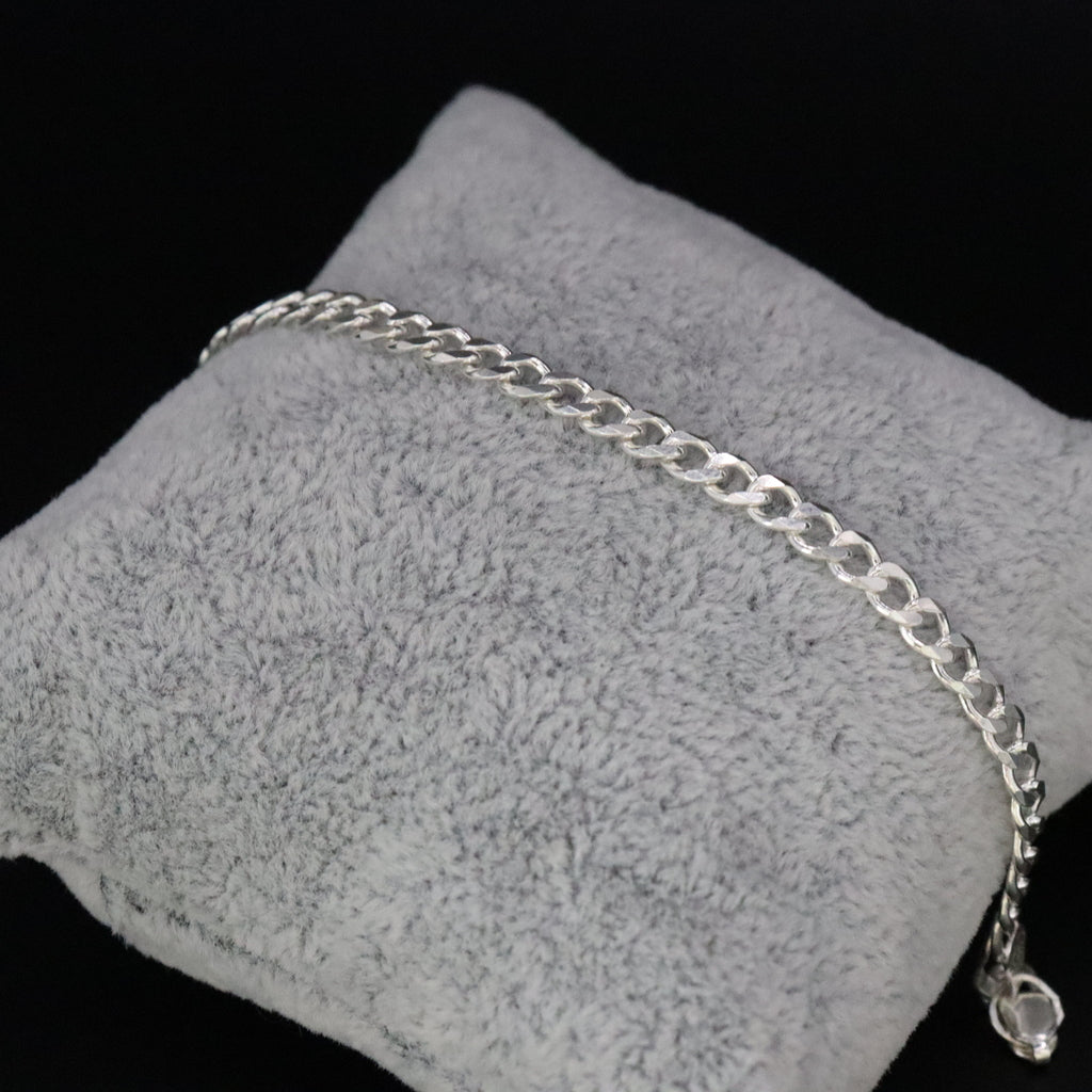 Pulso Cubano De Plata .925 20 cm