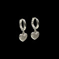 Aretes de Corazon de Plata .925