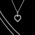 Dije De Corazón + Cadena en Plata .925