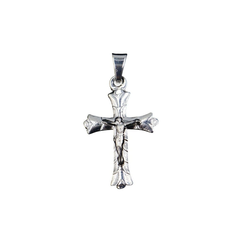 Dije Cruz + Cadena en Plata .925