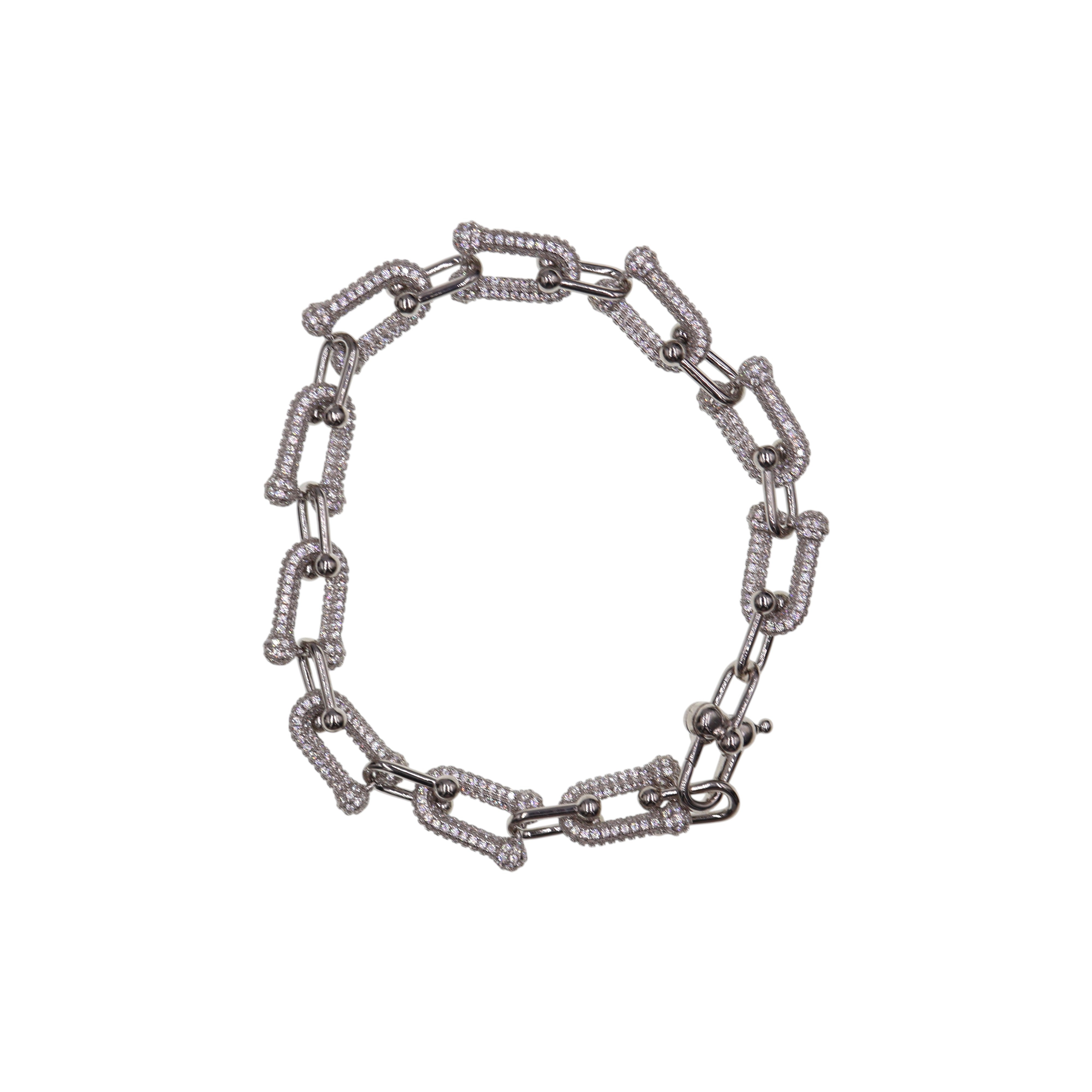 Pulsera De Plata .925 Estilo Eslabones
