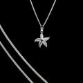 Dije Estrella De Mar Chica + Cadena En Plata .925