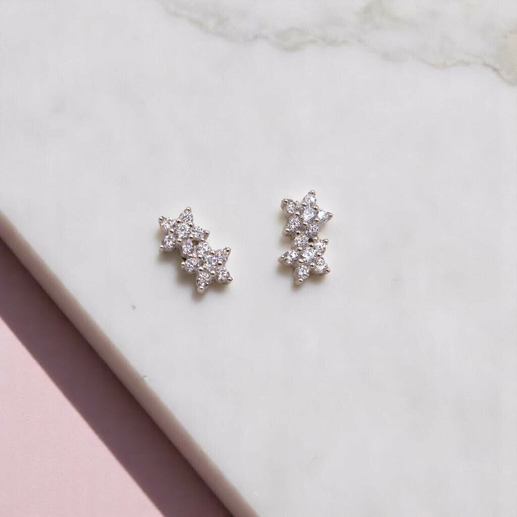 Broquel 2 Estrellas de Plata .925