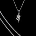 Dije De Flor + Cadena En Plata .925