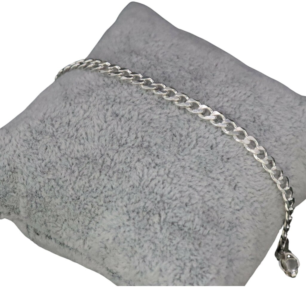 Pulso Cubano De Plata .925 20 cm