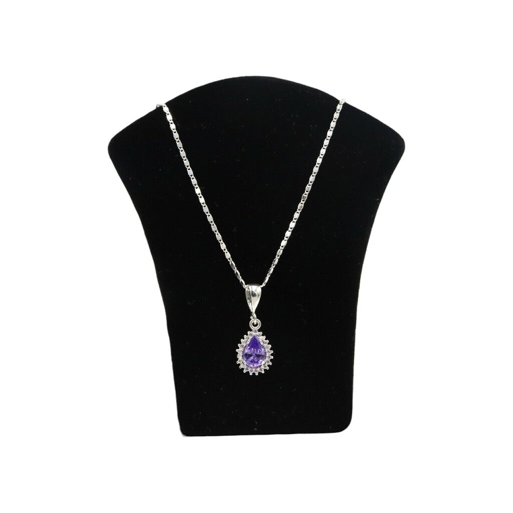 Juego de Gota Morada de Plata .925