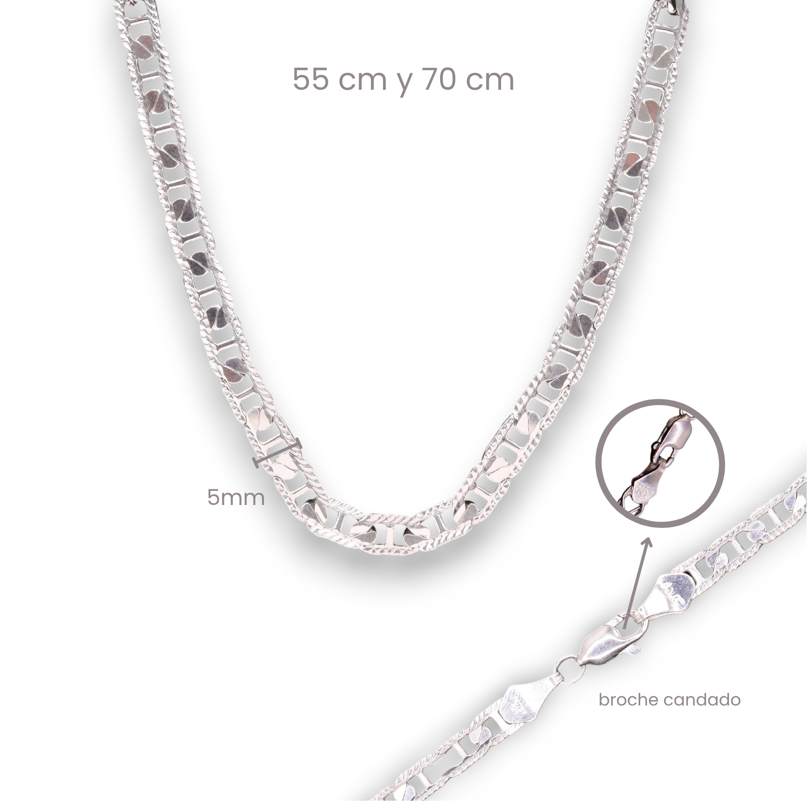 Cadena Gucci 5 mm Plata .925 55 o 70 cm | Jozep Joyería