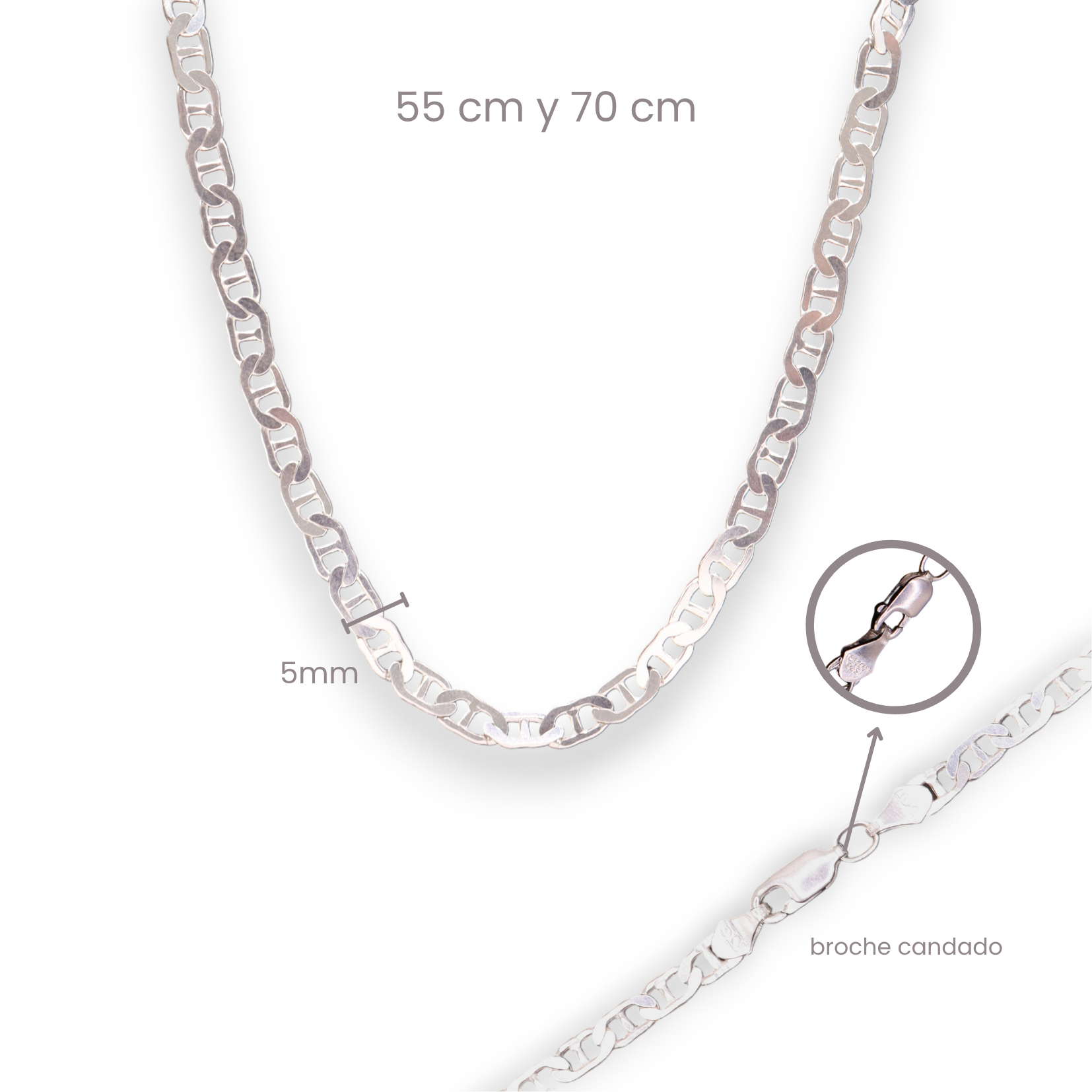 Cadena Gucci Lisa 4 mm Plata .925 55 o 70 cm | Jozep Joyería
