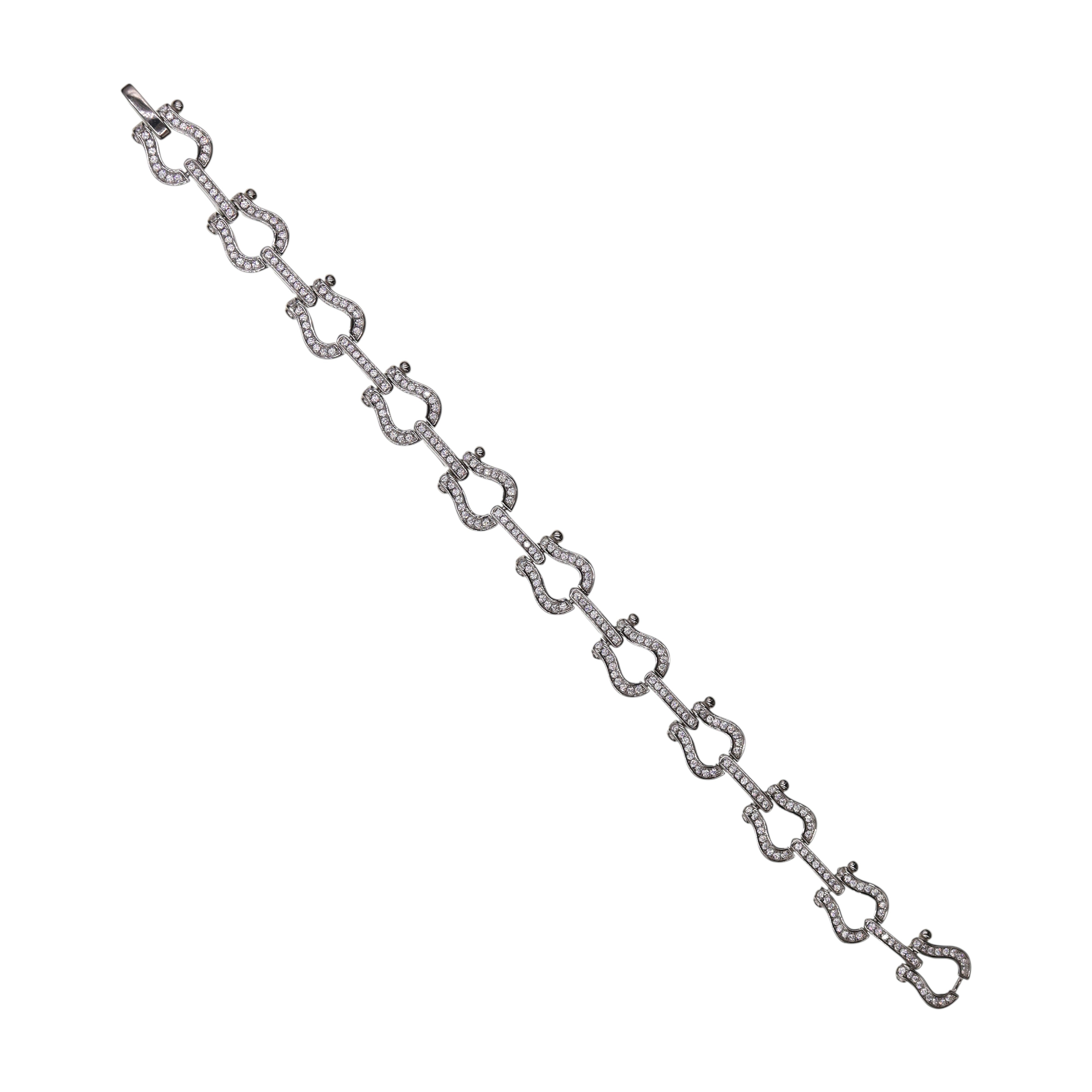 Pulsera De Plata .925 Eslabon Herradura