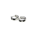Arracadas Huggies De Colores de Plata .925