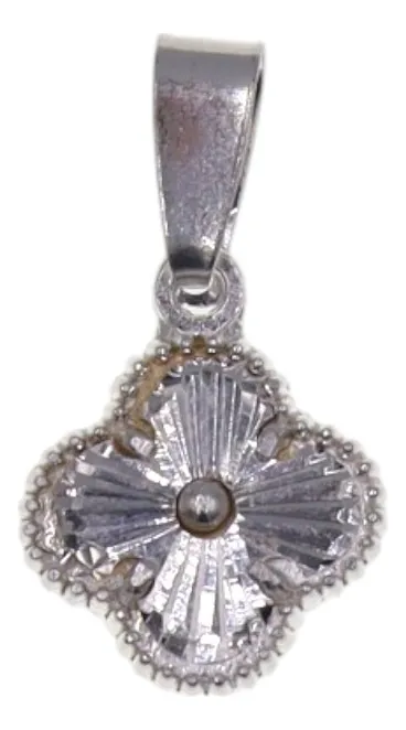 Dije De Trebol + Cadena en Plata .925