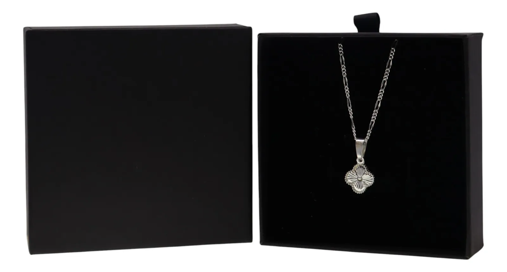 Dije De Trebol + Cadena en Plata .925