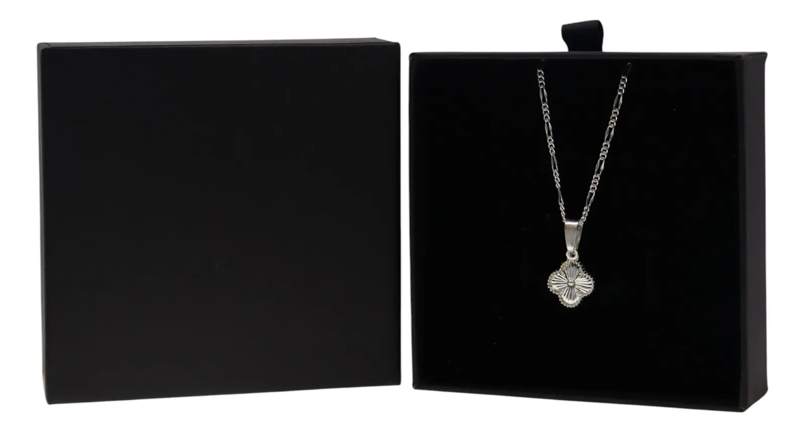 Dije De Trebol + Cadena en Plata .925