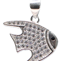 Dije De Pez + Cadena en Plata .925
