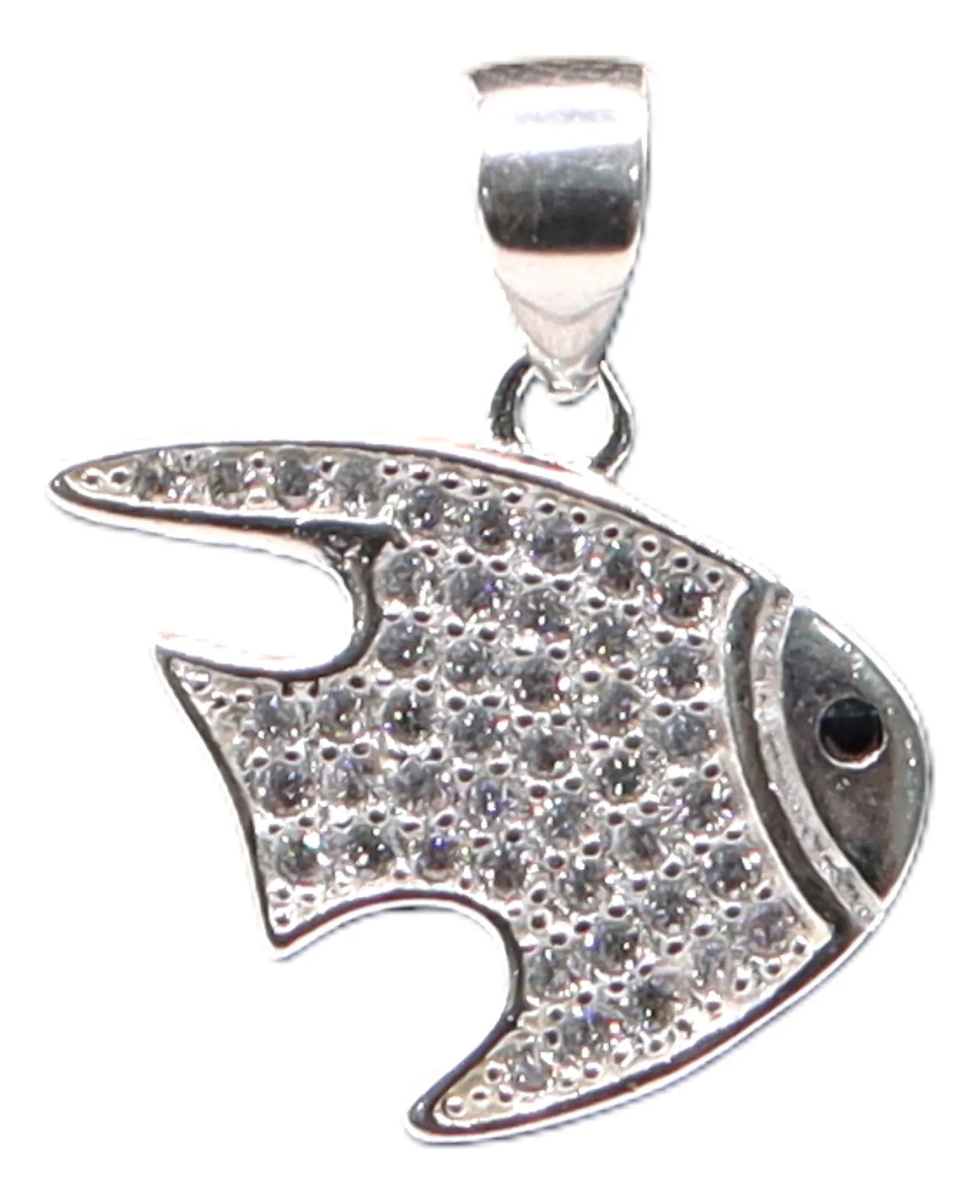 Dije De Pez + Cadena en Plata .925