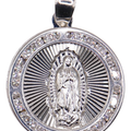 Dije De Medalla De Virgen Circular