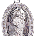 Dije De Medalla De San Judas Ovalo Grande