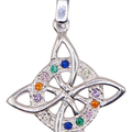 Dije Nudo De Bruja Colores + Cadena en Plata .925